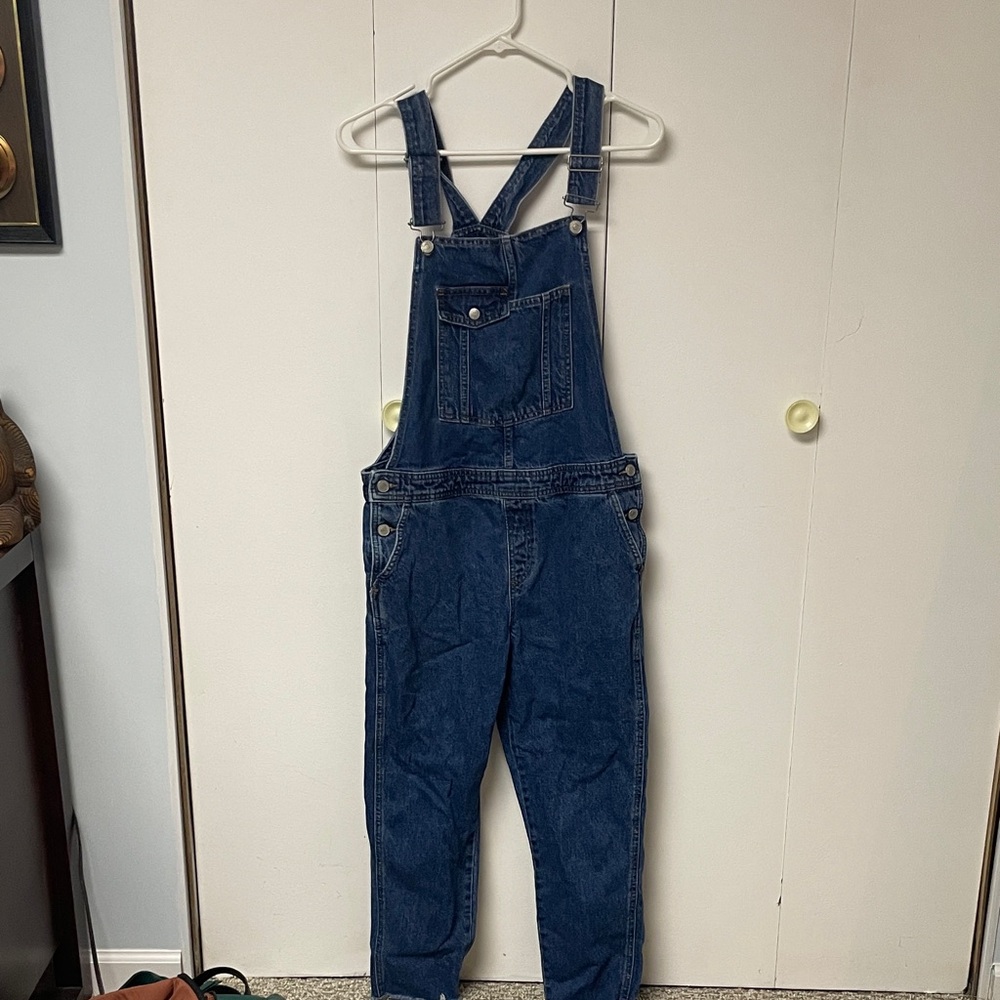 Topshop Blue Denim Overalls